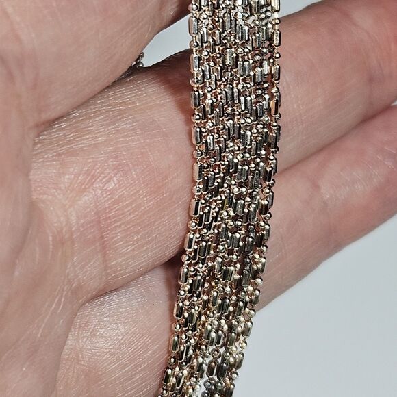 *Sale* Vintage Italy Dyadema Signed Sterling Silver 925 Multistrand 7-7.5" - Picture 10 of 16
